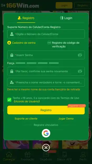 Cadastre-se na 166WIN – Comece a Apostar com Vantagens Exclusivas!